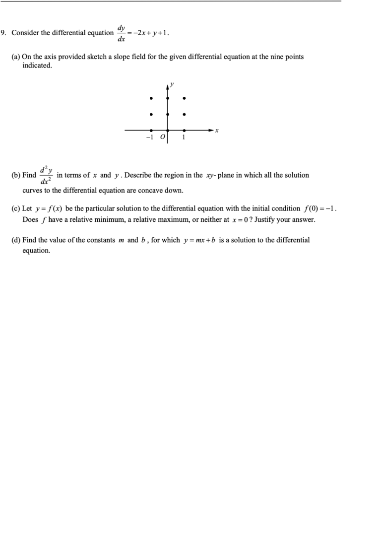 Separable Differential Equations in Further Applications of Integration